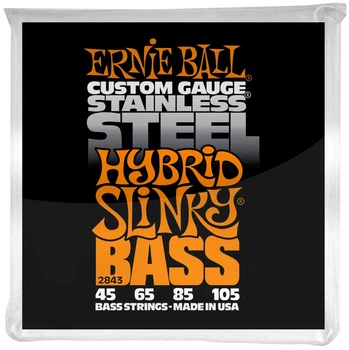 Струны для бас-гитары Ernie Ball 2843 Hybrid Slinky Stainless Steel 45/105