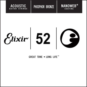 Струна Elixir 14152 Acoustic Nanoweb Phosphor Bronze .052