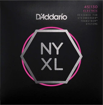 Струны для бас-гитары D'Addario NYXLS45130 Double Ball End Steinberger Regular Light Long Scale 5 Strings 45/130