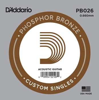 Струна D'Addario PB026 Phosphor Bronze .026