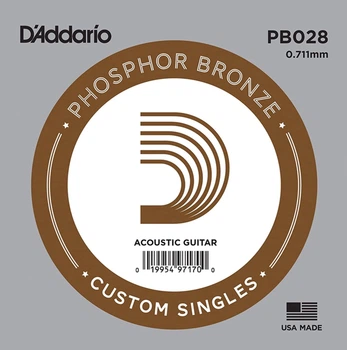 Струна D'Addario PB028 Phosphor Bronze .028