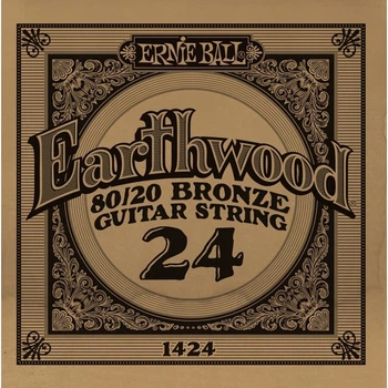 Струна Ernie Ball 1424 Earthwood 80/20 Bronze Acoustic Guitar Strings .024