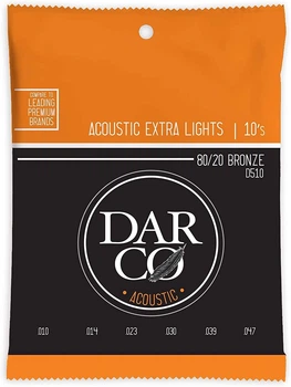 Струны для акустической гитары Martin D510 Darco 80/20 Bronze Extra Light 10/47