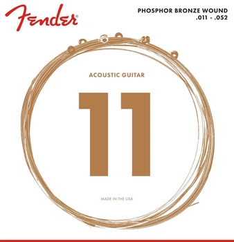 Струни для акустичної гітари Fender 60CL Phosphor Bronze 11/52