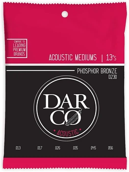 Струны для акустической гитары 6 шт Martin D230 Darco Phosphor Bronze Medium Acoustic Guitar Strings 13/56