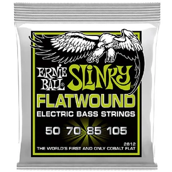 Струны для бас-гитары Ernie Ball 2812 Cobalt Slinky Flatwound 50/105