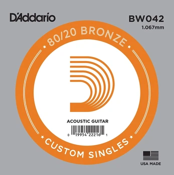 Струна D'Addario BW042 80/20 Bronze .042