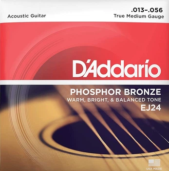 Струни для акустичної гітари D'Addario EJ24 Phosphor Bronze Medium 13/56