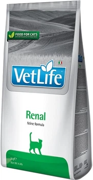 Сухой лечебный корм для кошек Farmina Vet Life Renal диет. питание, для поддержания функции почек, 400 г (8010276025159)