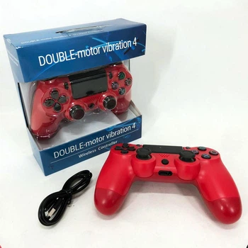 Джойстик DOUBLESHOCK для PS 4, игровой беспроводной геймпад PS4/PC аккумуляторный джойстик. Цвет: красный QO-90