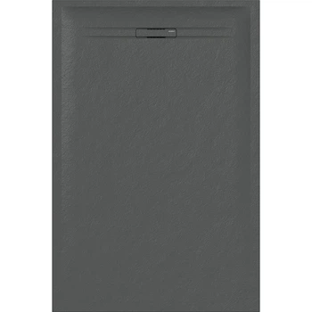Душовий піддон Geberit SESTRA 90x100х4 прямокутний, графіт, поверхня зі сланцевою структурою