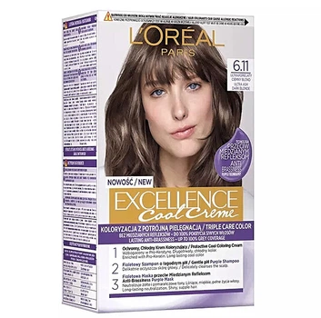 Стойкая крем-краска для волос L'Oreal Paris Excellence Creme тон 6.11 (Ультра темный блондин)