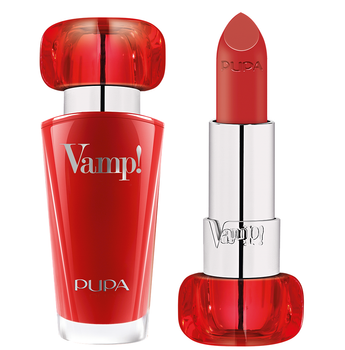 Pupa Vamp! Lips Plumping Помада для губ с эффектом объема № 304 "Red Flame"