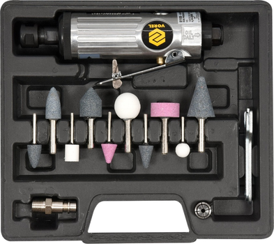 Szlifierka pneumatyczna prosta Vorel z akcesoriami 81109 (5906083811098)