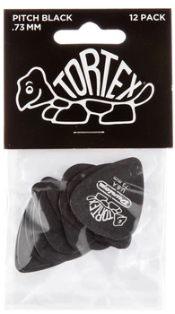 Медиаторы Dunlop 488P.73 Tortex Pitch Black Player's Pack 0.73 mm (12 шт.)