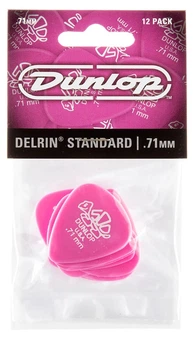 Медиаторы Dunlop 41P.71 Delrin 500 Standard Plectrum Player's Pack 0.71 mm (12 шт.)
