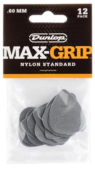 Медиаторы Dunlop 449P.60 Max-Grip Nylon Standard Player's Pack 0.60 mm (12 шт.)