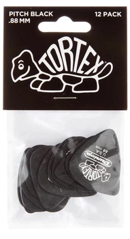 Медиаторы Dunlop 488P.88 Tortex Pitch Black Standard Player's Pack 0.88 mm (12 шт.)