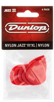 Медіатори Dunlop 47PXLN Nylon Jazz III XL Red Nylon Player's Pack (6 шт.)