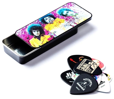Медиаторы Dunlop JH-PT01M Jimi Hendrix Collectors Are you Experienced Tin-Medium Player's Pack (12 шт.)