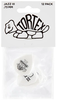 Медиаторы Dunlop 478P0.73 Tortex White Jazz III Player's Pack 0.73 mm (12 шт.)