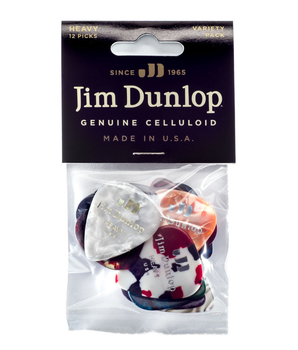 Медіатори Dunlop PVP107 Celluloid Heavy Variety Pack (12 шт.) (12 шт.)