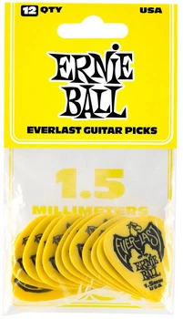 Медіатори Ernie Ball 9195 Yellow Everlast Guitar Player's Pack 1.5 mm (12 шт.)