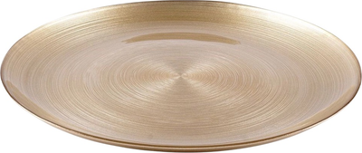 Тарілка обідня Vilde скляна 32.5 см Золота (8720573246798)