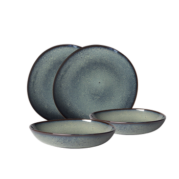 Столовий сервіз Villeroy & Boch Lave 4 предмети 2 персони сірий (1042598548)