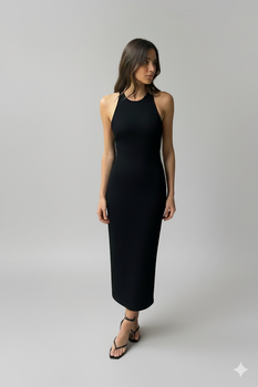 Еластична трикотажна сукня Zara 5584/162 S Чорна (05584162800S)