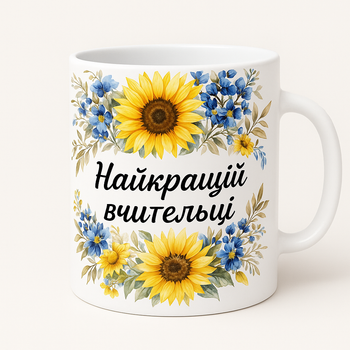Чашка Лучшей учительнице с принтом