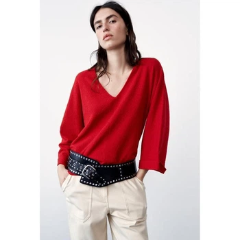 Трикотажний светр Zara 8779/157 S Червной (08779157661S)