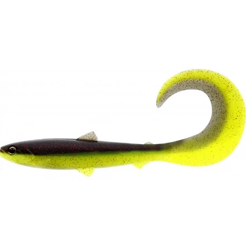 Силикон Westin BullTeez Curltail 8cm 3g Black/Chartreuse (3шт/уп),P080-563-007