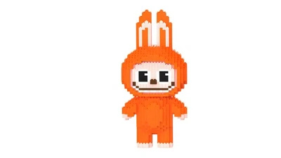 Детский конструктор Magic Blocks Зайчик Лабубу Оранжевый на 3132 детали (9182)