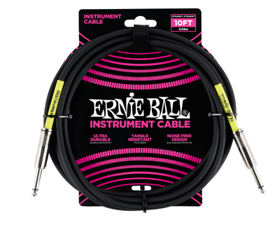 Кабель инструментальный Ernie Ball 6048 Classic Instrument Cable Straight/Straight - Black 3м (10ft)