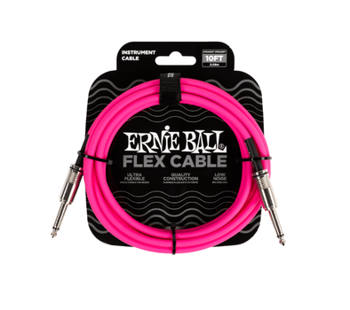 Кабель инструментальный Ernie Ball 6413 Flex Cable Pink 3м (10ft)