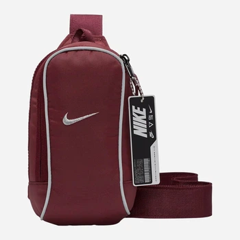 Спортивная сумка слинг через плечо тканевая Nike Nsw Essntl Crssbdy-Mtl Pull FB2850-681 Бордовая (196968859962)
