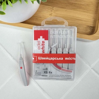 Межзубная щетка Edel+White EasyFlex Profi Line (XS) 0,40 мм, 6 шт