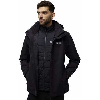 Куртка 3 в 1 ROMBERG 3IN1 JKT M Jack Wolfskin A61859_6350 56-58 Сірий (4064886308960)