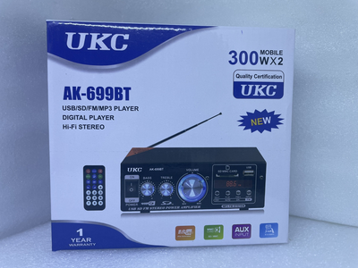 Усилитель Звука AK-699D FM USB Bluentooth 2x30 Вт Авто Усилитель