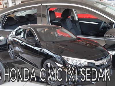 Дефлекторы окон ветровики Honda Civic 4D SD 17- вставные 4шт Heko Хонда Цивик АМ0054636