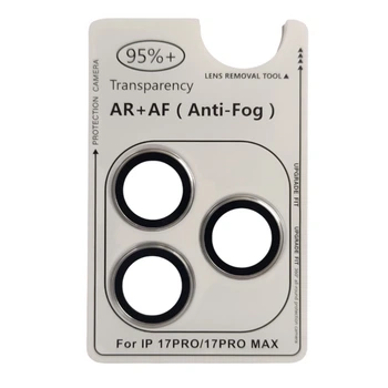 Защитное стекло на камеру CD Pattern для iPhone 17 Pro Max silver