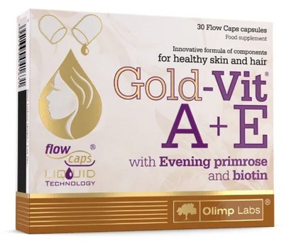 Вітамінний комплекс Olimp Labs Gold-Vit A + E 30 капсул (5901330034510)