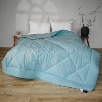 Одеяло бамбуковое MirSon №1643 Eco Light Blue BamBoo 140x205 см супер теплое (2200002652995)