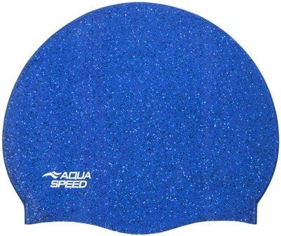 Шапка для плавания Aqua Speed силиконовая синяя унисекс для комфортного плавания и тренировок