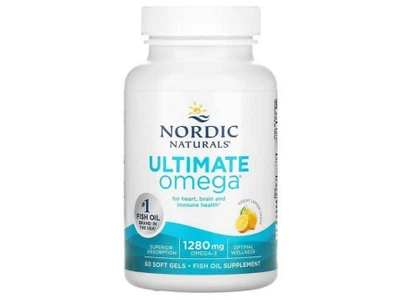 Жирні кислоти Nordic Naturals Ultimate Omega 60 капсул Смак Лимон