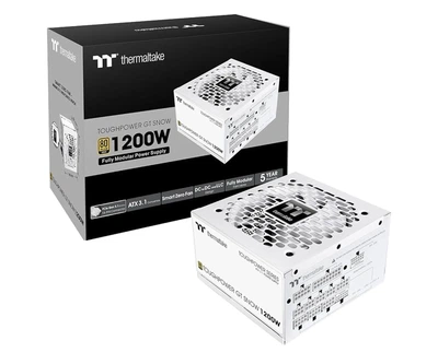Блок питания Thermaltake ToughPower GT 1200W 80 Plus Gold ATX 3.1 White (PS-TPT-1200FNFAGE-W) EU