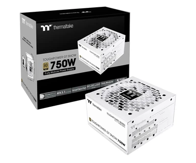 Блок питания Thermaltake ToughPower GT 750W 80 Plus Gold ATX 3.1 White (PS-TPT-0750FNFAGE-W) EU