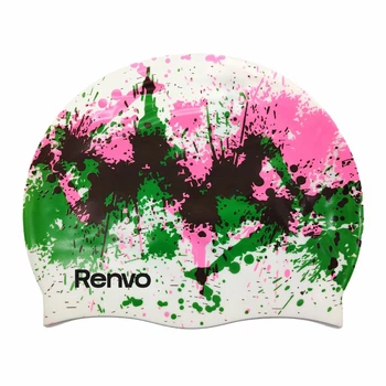 Шапочка для плавания Renvo Kerio Splash взрослая разноцветная для бассейна (2SC150-0314)