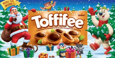 Конфеты Toffifee Новогодние подарки Санта и Друзья 375 г (4014400902662)